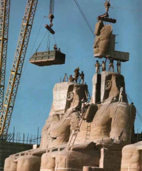 Statue Ramses-the-Great construction-of-Aswan-Dam-1967