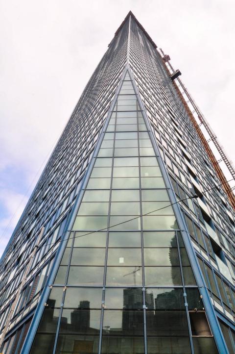 20150319 - Reflecting cranes in the LTower