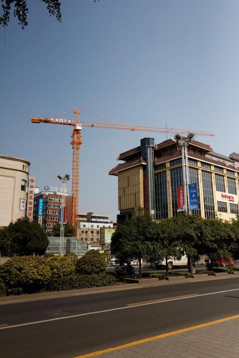 Une grue à Xi'an