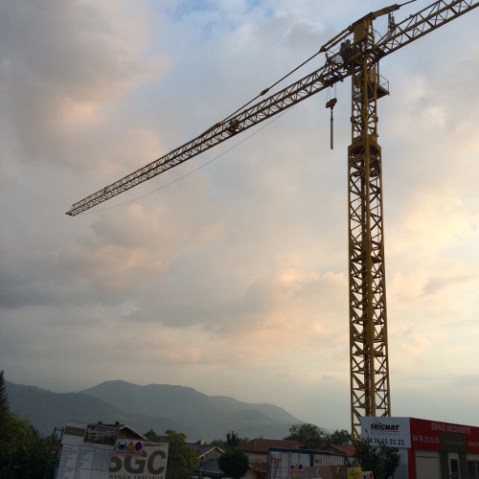 Crepuscule de grue
