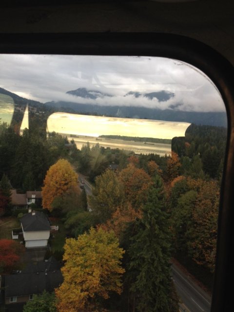 The ocean reflects in the mountains