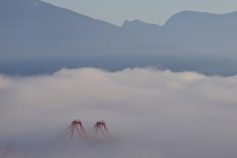 Fog and mountains